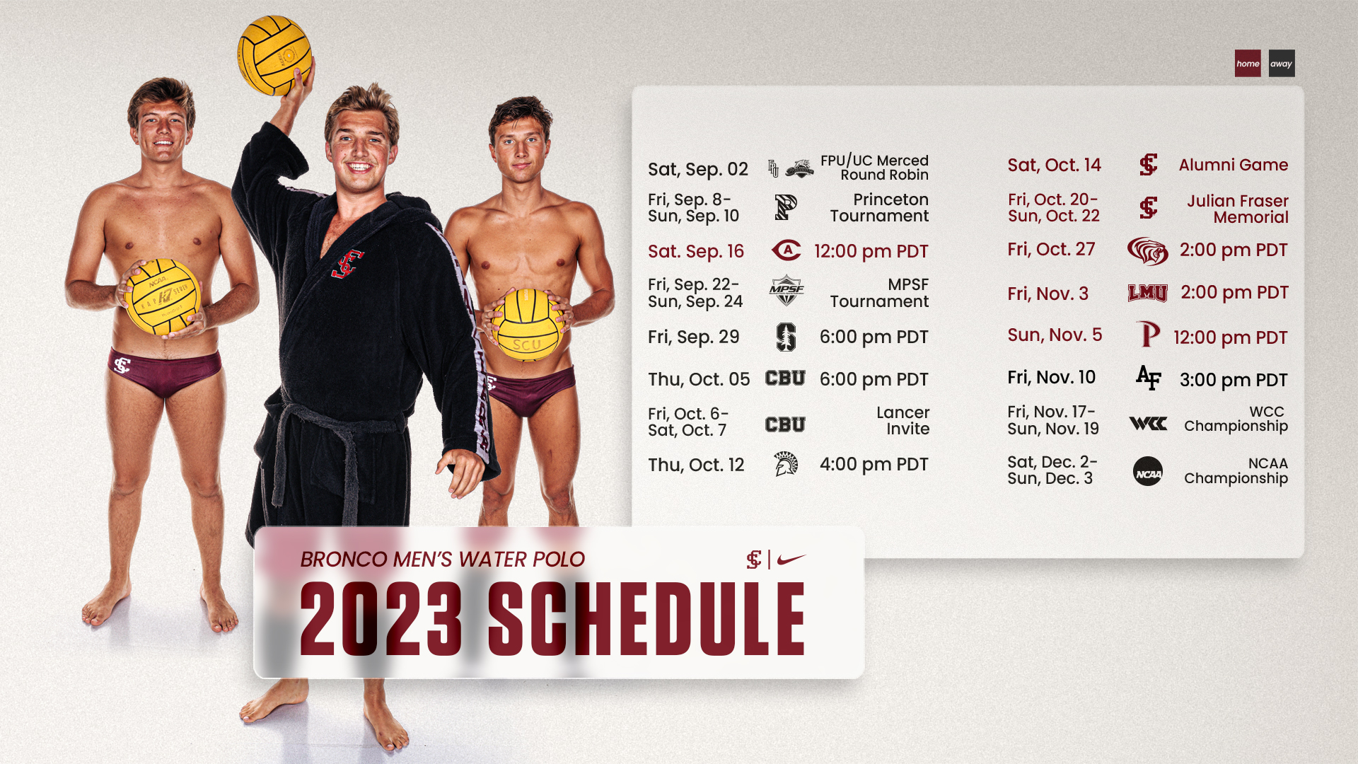 Men's Water Polo Unveils 2023 Schedule