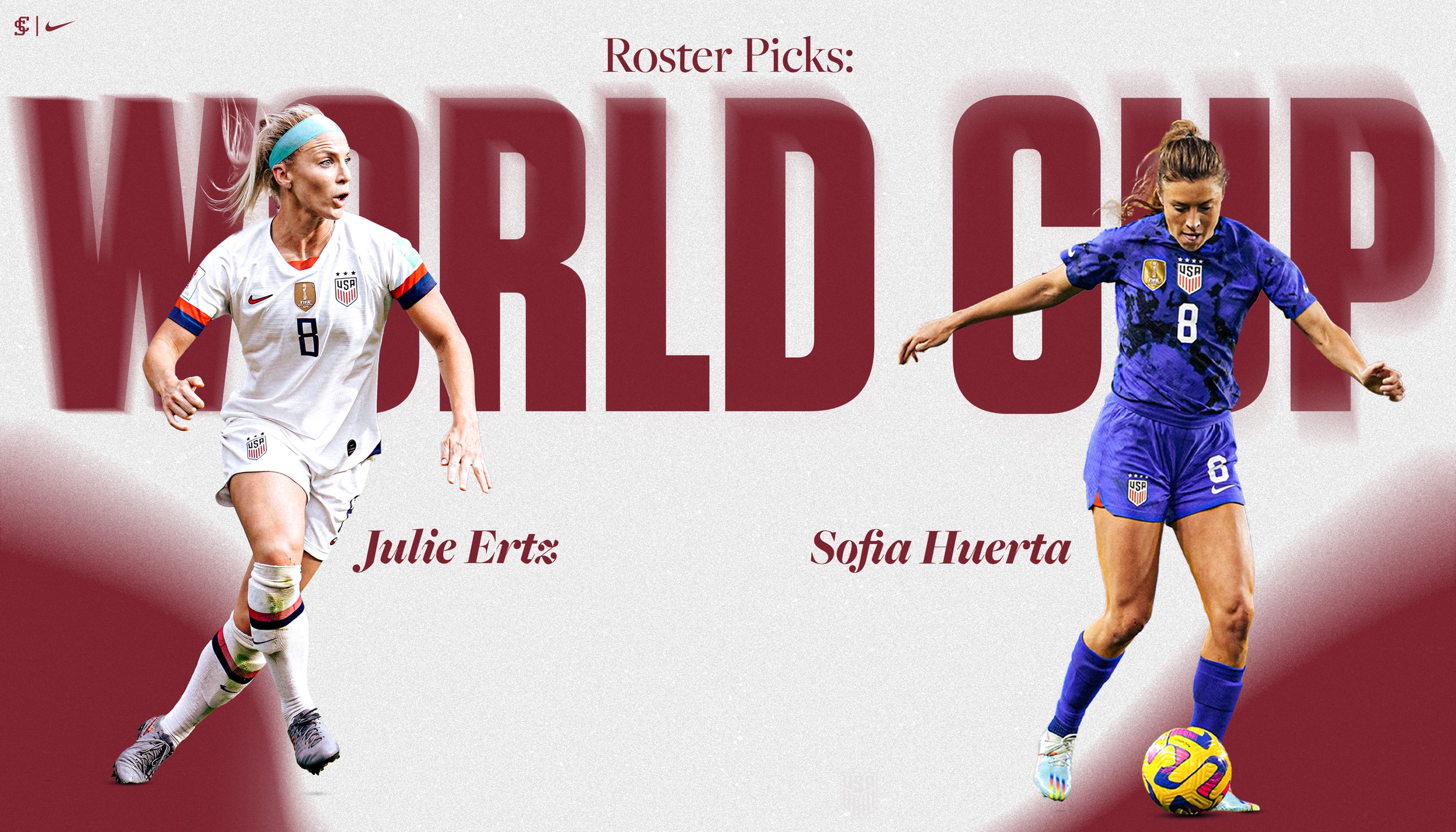 Two Women's Soccer Alums Named to US Roster for Women's World Cup
